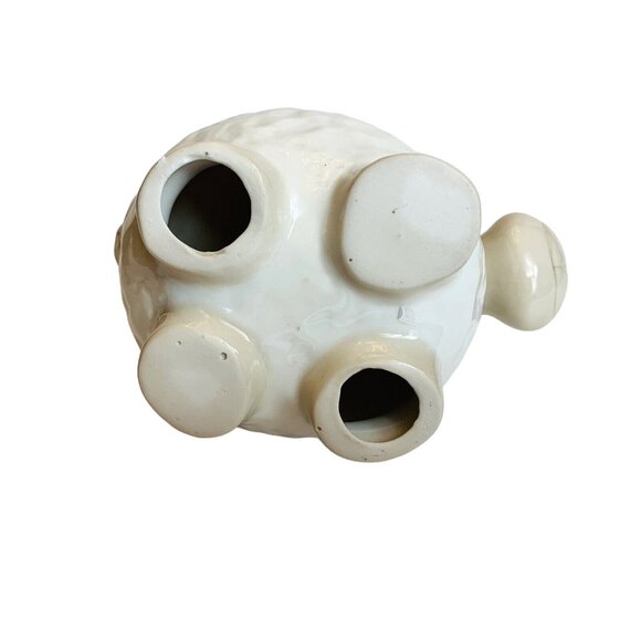 Farmhouse Ceramic Sheep Figurine Cottagecore Rustic Cozy Baby Nursery Gift - Picture 9 of 12